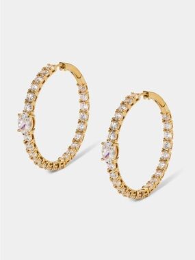 Nadri Stellar Hoop Earrings